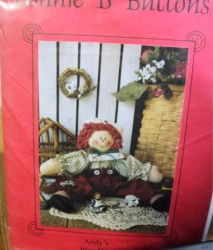 850 7'' RAGGEDY ANDY PLAY DAY RAG DOLL PATTERN